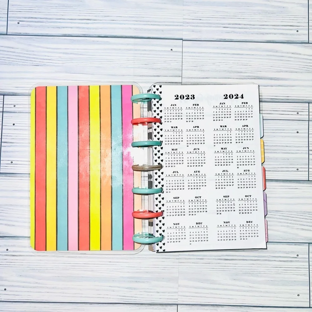 Happy planner mini size set monthly and weekly Layout Disney Mickey and Minnie
